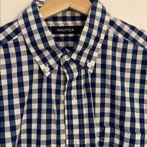 Checkered Nautica Short Sleeve Button Down